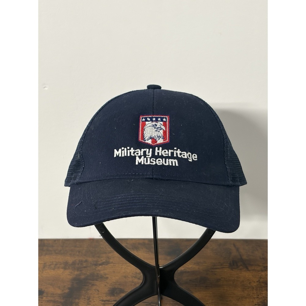 Military Heritage Museum Mesh Trucker Hat Strapback Blue OSFM